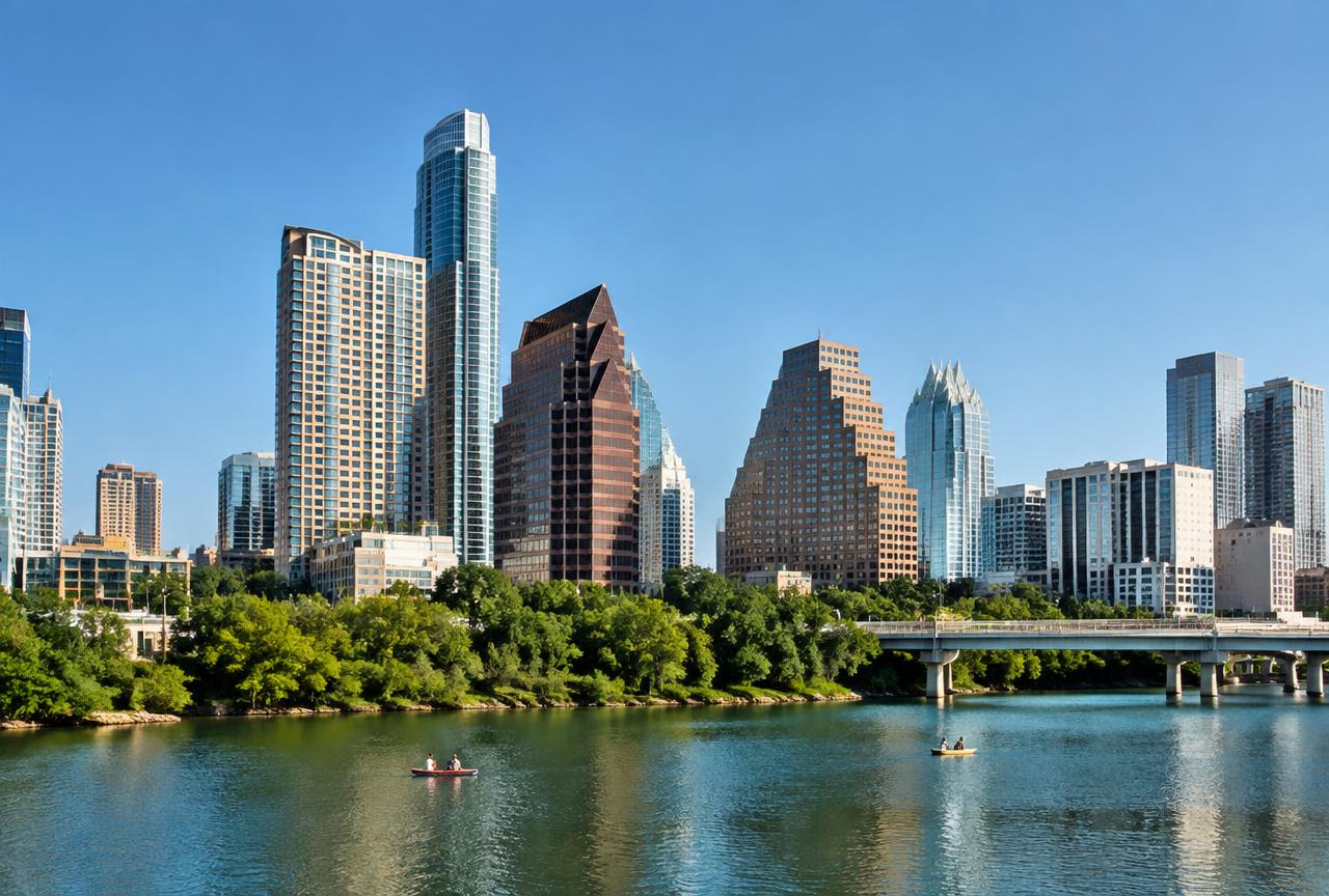 Austin, Texas downtown skyline along Congress Avenue representing Pinnacle Capital Partners LLC's primary service area.